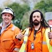 LondonEnergy employees thumbs up